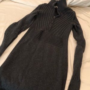 Athleta half zip sweater dress
